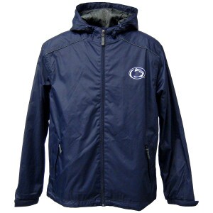men's navy waterproof Nor'easter raincoat with Penn State Athletic Logo on left chest